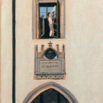 Pintura titulada "N° 1095 Kunà Hora :…" por R. Cavalié, Obra de arte original, Oleo Montado en Bastidor de camilla de madera