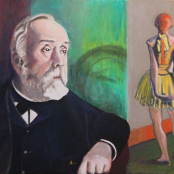 Pittura intitolato "N° 930.Edgar Degas" da R. Cavalié, Opera d'arte originale, Altro Montato su Telaio per barella in legno