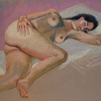 "N°426  Thaïs" başlıklı Resim R. Cavalié tarafından, Orijinal sanat, Pastel