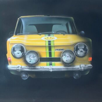 Peinture intitulée "Simca 1000 Rallye 1" par Roger Dame, Œuvre d'art originale, Acrylique