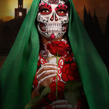 Photography titled "The Catrina and a R…" by R&N Photography, Original Artwork, Digital Photography