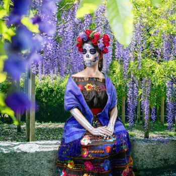 Photography titled "La Catrina in a wis…" by R&N Photography, Original Artwork, Digital Photography