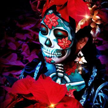 Photography titled "La Catrina with red…" by R&N Photography, Original Artwork, Digital Photography