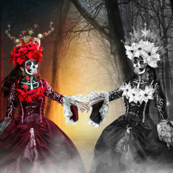 Photography titled "La Catrina (the dua…" by R&N Photography, Original Artwork, Digital Photography
