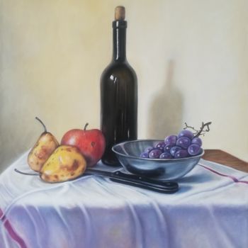 Painting titled "Still life" by Nela Radomirovic, Original Artwork, Oil