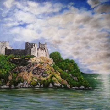 Painting titled "Fortress" by Nela Radomirovic, Original Artwork, Oil