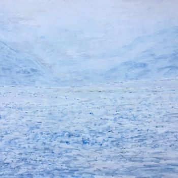 Dessin intitulée "Paysage blanc" par Richard Nichanian, Œuvre d'art originale, Marqueur