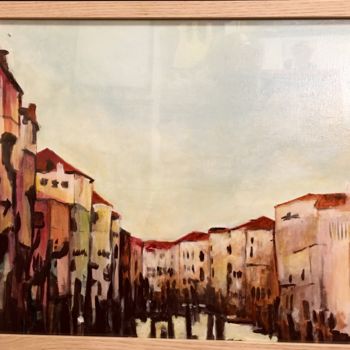 Peinture intitulée "Venise (2)" par Richard Nichanian, Œuvre d'art originale, Huile