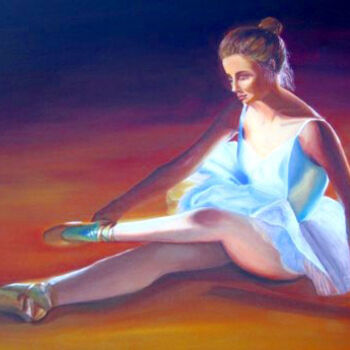 Painting titled "Danseuse" by R Pin, Original Artwork