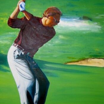 Painting titled "Golf" by R Pin, Original Artwork