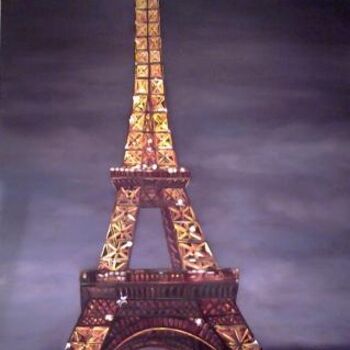 Malarstwo zatytułowany „PARIS mon fils” autorstwa R Pin, Oryginalna praca, Olej