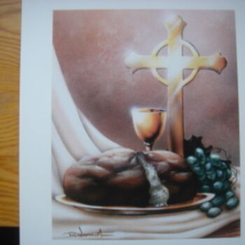 Painting titled "The Bread Of Life" by R. Woodrum, Original Artwork