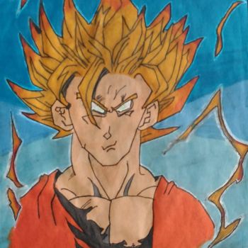 Dessin Dragon Ball Z: Goku, Dibujo por R1 | Artmajeur