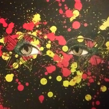 Painting titled "Look" by R3m Art, Original Artwork, Acrylic