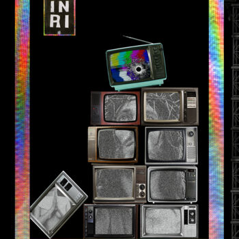 Цифровое искусство под названием "TV GOD #INRI" - R3vo, Подлинное произведение искусства, 2D Цифровая Работа