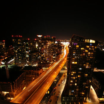Photography titled "Night cityscape mov…" by Rahul, Original Artwork, Digital Photography