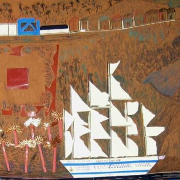Peinture intitulée "Navy Culture" par Raba Martinet, Œuvre d'art originale