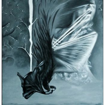 绘画 标题为“Ego’s Silent Scream” 由Ramona Boehme (raboeart), 原创艺术品, 油