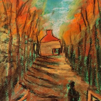Drawing titled "Van Gogh: The Autum…" by Rabraj Saimy, Original Artwork, Pastel