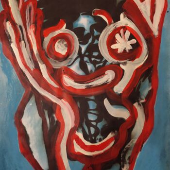 Painting titled "Tu Viens dans MON a…" by Rbio, Original Artwork, Acrylic