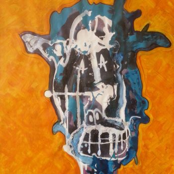 Pittura intitolato "Mad Mule with cow s…" da Rbio, Opera d'arte originale, Acrilico