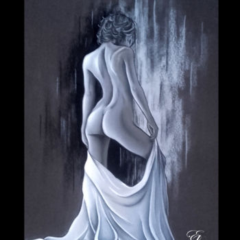 Dessin intitulée "nue.jpg" par Elodie R, Œuvre d'art originale, Pastel