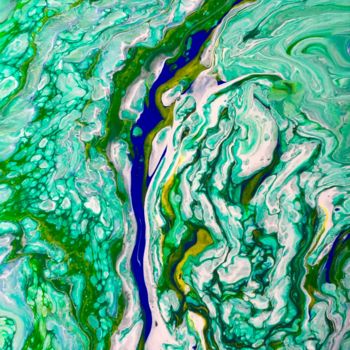 Pintura titulada "River Flow" por Rachael Chandler, Obra de arte original, Acrílico