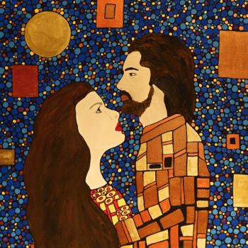 Pintura intitulada "Her Faraway Prince" por Rachel Olynuk, Obras de arte originais, Acrílico