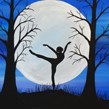 Painting titled "Dance by the light…" by Rachel Olynuk, Original Artwork, Acrylic