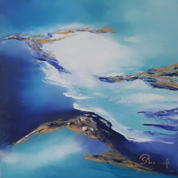 Painting titled "Evasion" by Rachel Lacome, Original Artwork, Oil