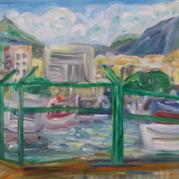 Pintura intitulada "Port-Louis pastel 2" por Rachel Lo Hun, Obras de arte originais, Acrílico