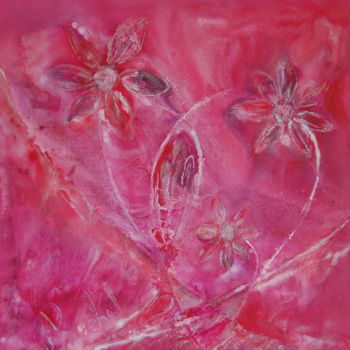 Pittura intitolato "hearts-and-flowers" da Rachel Mccullock, Opera d'arte originale, Altro