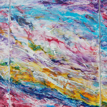 Pittura intitolato "tropical wave 3" da Rachel Mccullock, Opera d'arte originale, Altro
