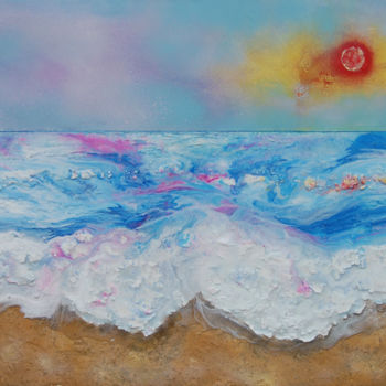 Pittura intitolato "sundowners at st. j…" da Rachel Mccullock, Opera d'arte originale, Altro