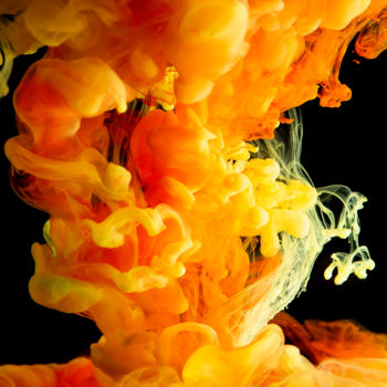 Fotografía titulada "orange cocktail" por Rachel Berthiaume, Obra de arte original, Fotografía digital