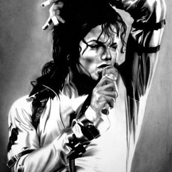 Tekening getiteld "Michael Jackson" door Rachel Blairy, Origineel Kunstwerk