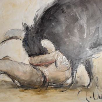 Peinture intitulée "OCRE LA TERRE" par Vuillecard-Arcé, Œuvre d'art originale, Huile