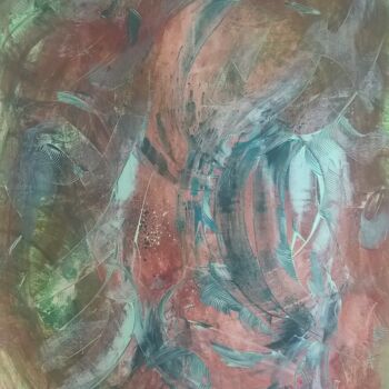 Painting titled "Couleur" by Rackel, Original Artwork, Acrylic