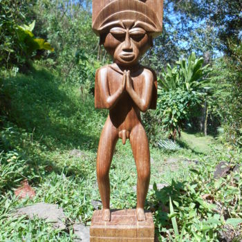 Sculpture titled "Tainos 1492" by Radar, Original Artwork