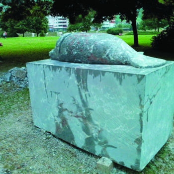 Sculpture titled ",,On the surface''…" by Rade Mutapovic, Original Artwork, Stone
