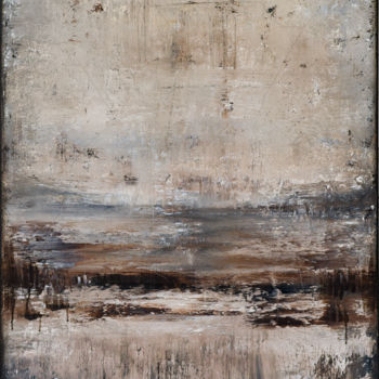 Pittura intitolato "Brown abstract pain…" da Radek Smach, Opera d'arte originale, Acrilico Montato su Telaio per barella in…
