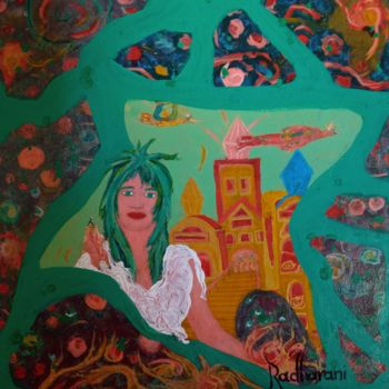 Painting titled "Mulher suprema - Pi…" by Radharani, Original Artwork, Acrylic