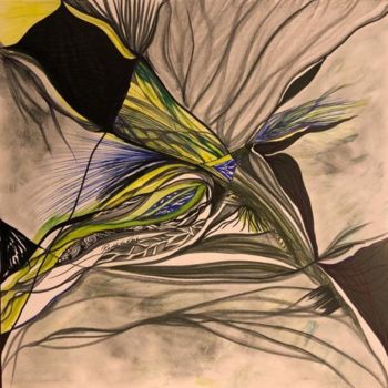 Dessin intitulée "Metamorphosis" par Radhika Naik, Œuvre d'art originale, Crayon