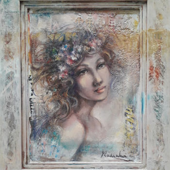 Malerei mit dem Titel "woman in love" von Radinka Gardinovacki, Original-Kunstwerk, Öl