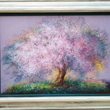 Painting titled "painting tree" by Radinka Gardinovacki, Original Artwork, Oil