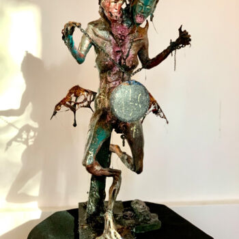 Escultura intitulada "Mirror of desires" por Luka Noizevul, Obras de arte originais, Argila