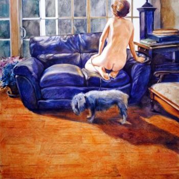 Painting titled "home alone. rainy d…" by Gregory Radionov, Original Artwork