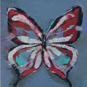 Painting titled "Butterfly" by Anna Radis (Anna Radis Art), Original Artwork, Acrylic