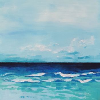 绘画 标题为“Ocean” 由Anna Radis (Anna Radis Art), 原创艺术品, 丙烯