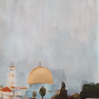 Painting titled "Jerusalem Old City…" by Anna Radis (Anna Radis Art), Original Artwork, Acrylic